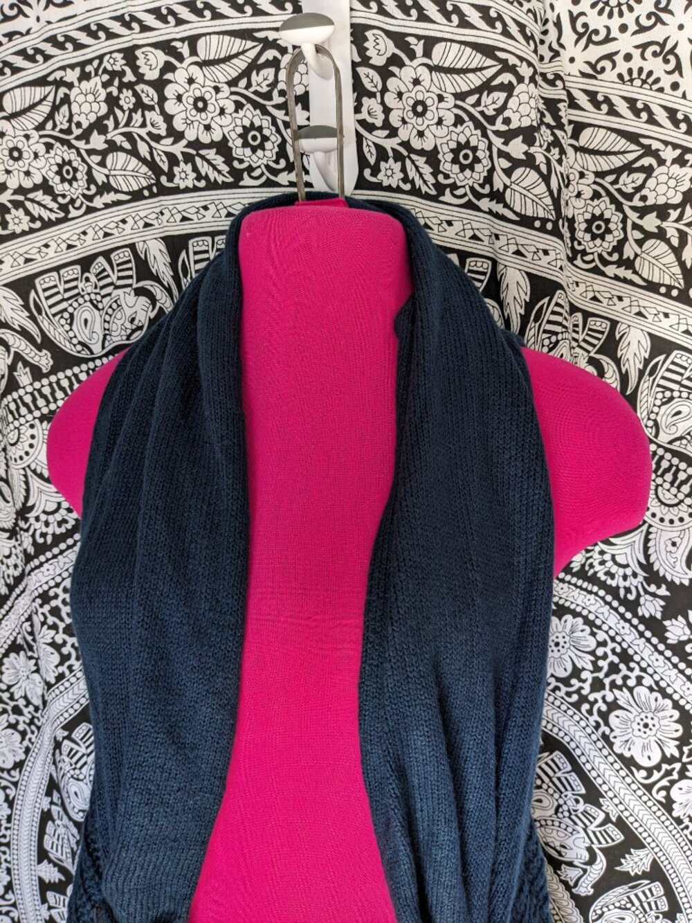 Belle du Jour Sleeveless Open Front Sweater Vest Sz L - Picture 2 of 7